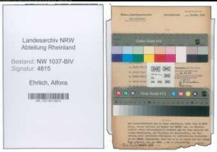 Entnazifizierung Alfons Ehrlich , geb. 12.01.1895 (Angestellter)