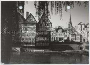 Lüneburg, Alte Häuser an der Ilmenau