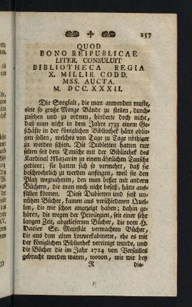 257-269, Quod Bono Reipublicae...