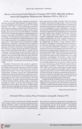 56: [Rezension von: Wystawy towarzystwa sztuk Pie̜knych w Poznaniu (1837-1857)]