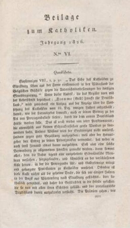 XXXIII-LII Beilage Nr. VI
