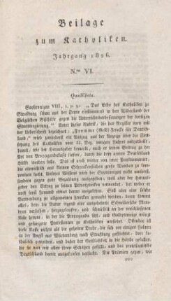 XXXIII-LII Beilage Nr. VI