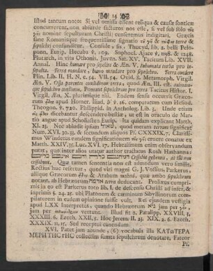 XVI. [Argumentum primum]