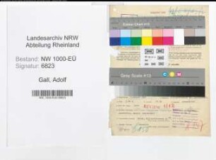 Entnazifizierung Adolf Gall, geb. 01.01.1897 (Justizsekretaer)