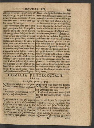 Homilia Pentecostalis Prima.