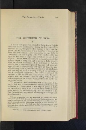 The Conversion if India. II.