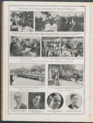 Colocación de la piedra fundamental del Colegio Champagnat