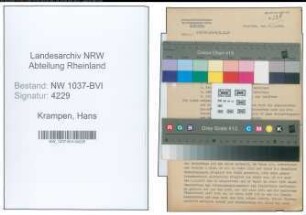 Entnazifizierung Hans Krampen , geb. 01.08.1910 (Gastwirt)