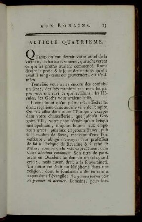 Article Quatrieme.