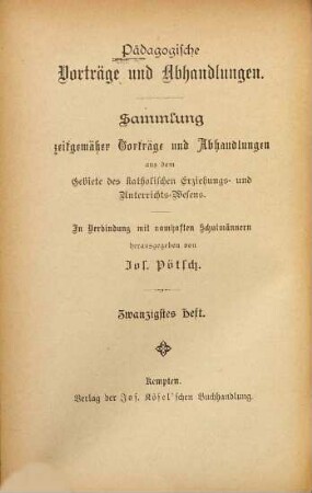Die Verrohung der Jugend und Mittel dagegen