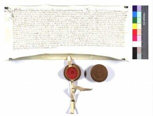Lehenrevers des Heinrich Wilhelm von Woellwarth zu Waiblingen und Fachsenfeld für Propst Johann Jakob zu Ellwangen über den Mantelhof, Hofherrnhof, Affalterried, Rötenberg (Rettenberg), Treppach, Ober- und Unterrombach, das Fischwasser zu Unterböbingen die Rems gen. und den Klotzbach