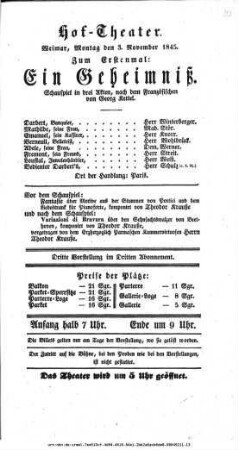 Ein Geheimniß