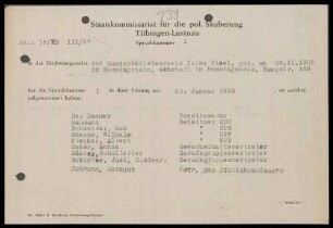 Visel, Luise