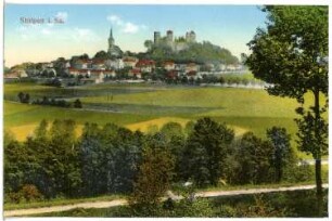 Stolpen. Blick auf Stolpen