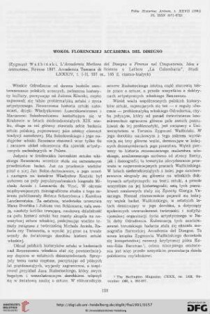Wokół florenckiej Accademia del Disegno