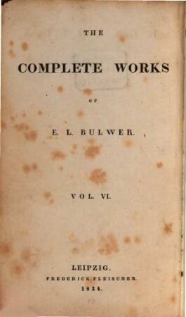 The complete works of E. L. Bulwer. 6, Devereux : a tale