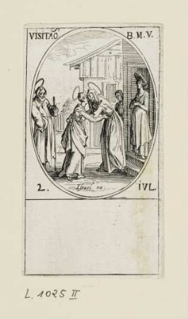Juli - Heimsuchung, Blatt 55 der Folge "Les images de tous les saincts et saintes de l'année"