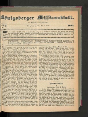 No 7. 1894.