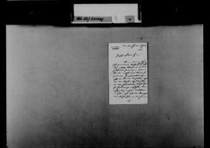 Schreiben von Hermann Leichtlin, Karlsruhe, an August Lamey: Bitte um rechtzeitigen Druck eines Wahlaufrufs.