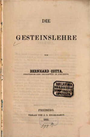 Die Gesteinslehre