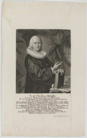 Bildnis des Jacob Christian Schäffer