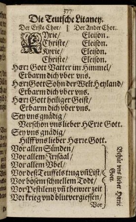Die Teutsche Litaney.