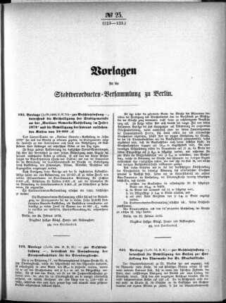 No. 25 (123-125), 24. Februar 1879