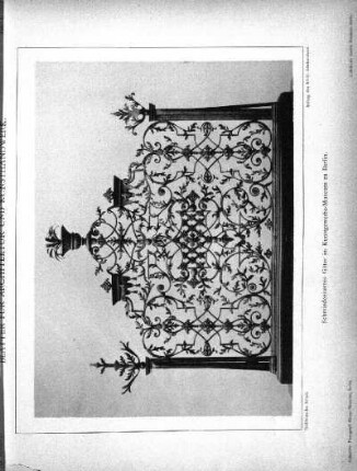 Tafel [4]: Schmiedeeisernes Gitter im Kunstgewerbe-Museum zu Berlin