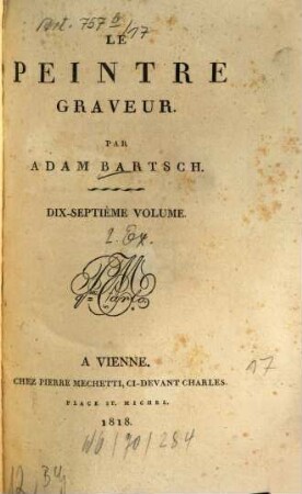 Le peintre graveur, 17. Peintres ou dessinateurs italiens: maitres du seizième siècle ; 2