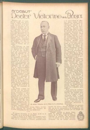 Doctor Victorino de la Plaza : Mi "debut"