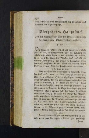 Vierzehntes Hauptstück.
