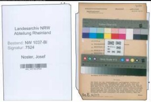 Entnazifizierung Josef Noster , geb. 15.05.1888 (Vermessungsbeamter)