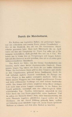 Durch die Mandschurei