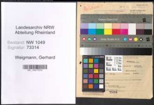Entnazifizierung Gerhard Weigmann , geb. 25.10.1909 (Polizeibeamter)