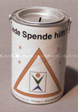 Sammelbüchse der Fördergemeinschaft hyperaktive Kinder e.V.