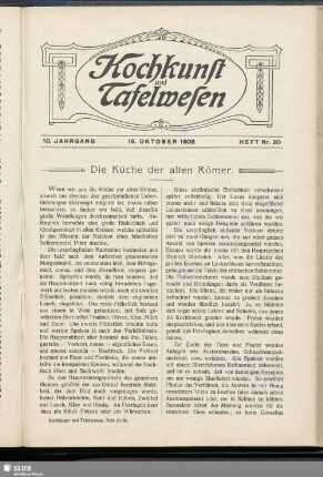 Heft Nr. 20, 15. Oktober 1908