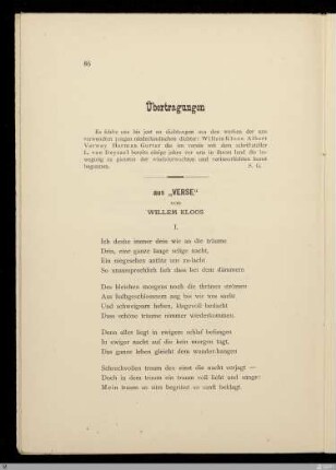 Übertragungen / [Stefan George]