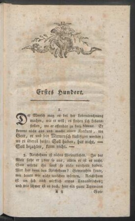 Erstes Hundert