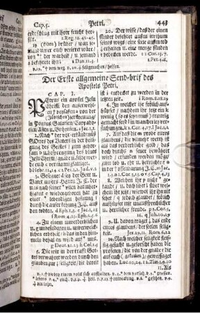 Der Erste allgemeine Send-Brif des Apostels Petri