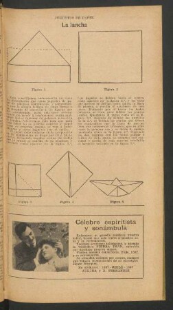 La lancha : Juguetes de papel