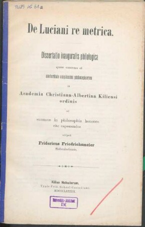 De Luciani re metrica