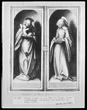 Der Torgauer Altar — Madonna und Heilige Anna