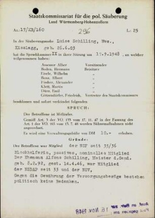 Schilling, Luise