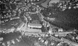 Dresden-Hellerau. Markt und Umgebung von Südwesten