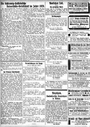 Die Schleswig-Holsteinische Universitäts-Gesellschaft im Jahre 1926.
