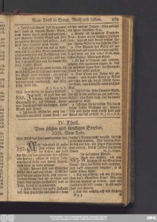 IV. Theil. Vom seligen und freudigen Sterben.