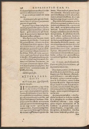 Altera Pars. Cap. VI.