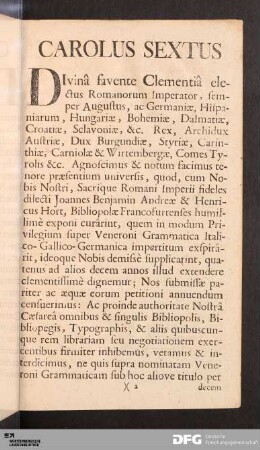 Carolus Sextus