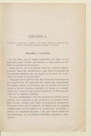 Lección I