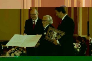 Dr. Heinz Berggruen (Kunstsammler), Verleihung der Ehrenbürgerwürde, Berliner Rathaus (Mitte)